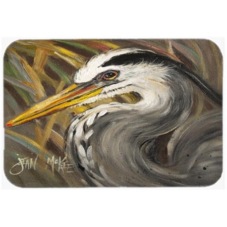 Blue Heron Mouse Pad; Hot Pad & Trivet